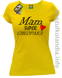 Mam Super Chłopaka Serce - koszulka damska - żółta