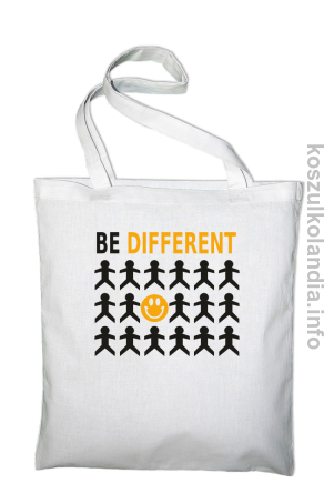 Be Different - torba bawełniana - biała