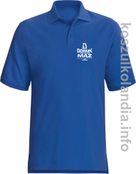 Z zawodu Górnik z wyboru MĄŻ - Koszulka męska Polo niebieska 