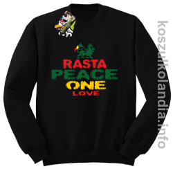 Rasta Peace ONE LOVE - bluza bez kaptura - czarna
