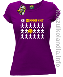 Be Different - koszulki damskie - fioletowa