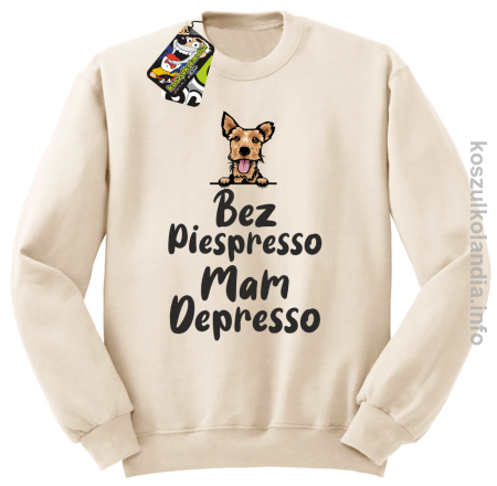Bez piespresso Mam Depresso  - bluza męska bez kaptura