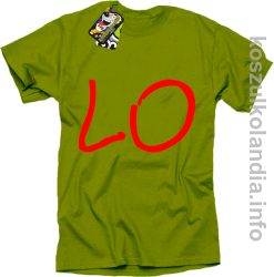 LO Część 1 LOVE Walentynki - koszulka męska - kiwi