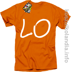 LO Część 1 LOVE Walentynki - koszulka męska - pomarańczowa
