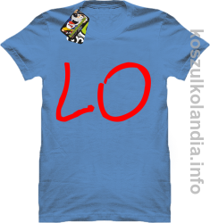 LO Część 1 LOVE Walentynki - koszulka męska - niebieska