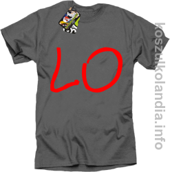LO Część 1 LOVE Walentynki - koszulka męska - szara