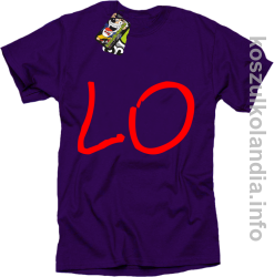LO Część 1 LOVE Walentynki - koszulka męska - fioletowa