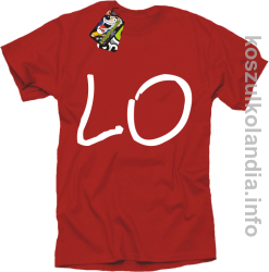 LO Część 1 LOVE Walentynki - koszulka męska - czerwona
