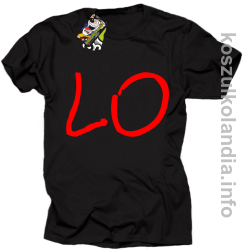 LO Część 1 LOVE Walentynki - koszulka męska - czarna