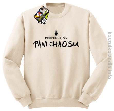 Perfekcyjna PANI CHAOSU - bluza bez kaptura - beżowa