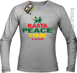 Rasta Peace ONE LOVE -  Longsleeve męski - melanż