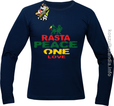 Rasta Peace ONE LOVE -  Longsleeve męski