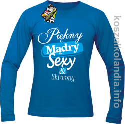 Piękny Mądry Sexy & Skromny - Longsleeve męski niebieski