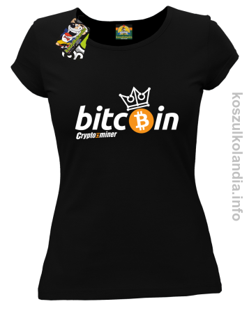 Bitcoin Standard Cryptominer King - koszulka damska