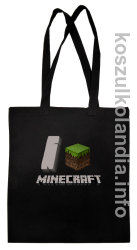 I love minecraft - torba bawełniana - czarna