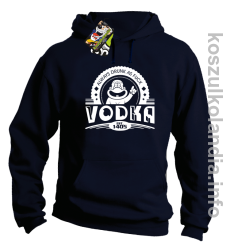 Vodka Always Drunk as Fuck - Bluza męska z kapturem granat