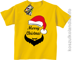 Merry Christmas Barber - Koszulka dziecięca żółta 