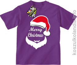 Merry Christmas Barber - Koszulka dziecięca fiolet 