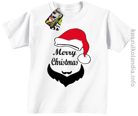 Merry Christmas Barber - Koszulka dziecięca biała 