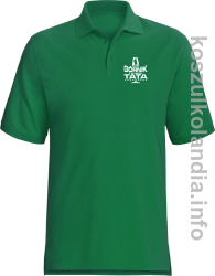 Z zawodu Górnik z wyboru TATA - Koszulka męska Polo zielona 