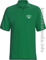 Syn Bateria 100% - koszulka męska POLO - zielona