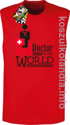 No.1 Doctor in the world - bezrękawnik męski - czerwona