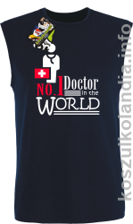 No.1 Doctor in the world - bezrękawnik męski - granatowa