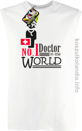 No.1 Doctor in the world - bezrękawnik męski