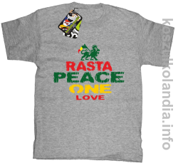Rasta Peace ONE LOVE -  Koszulka dziecięca - melanż
