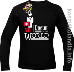 No.1 Doctor in the world - longsleeve męski - czarny