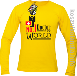 No.1 Doctor in the world - longsleeve męski - żółty