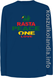 Rasta Peace ONE LOVE - Longsleeve dziecięcy - niebieski
