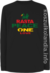 Rasta Peace ONE LOVE - Longsleeve dziecięcy - czarny