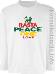 Rasta Peace ONE LOVE - Longsleeve dziecięcy -biały