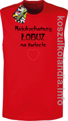 Najukochańszy łobuz na świecie - bezrękawnik męski - czerwona