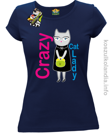 Crazy CAT Lady - Koszulka damska 