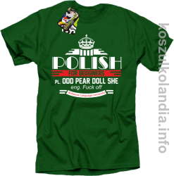 Polish for begginers Odd Pear Doll She - Koszulka męska zielona 