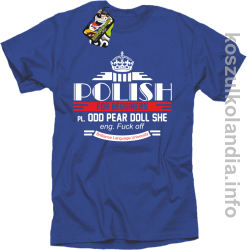 Polish for begginers Odd Pear Doll She - Koszulka męska niebieska 