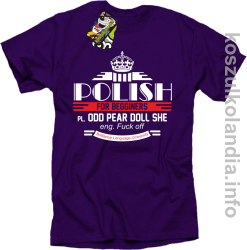 Polish for begginers Odd Pear Doll She - Koszulka męska fiolet 
