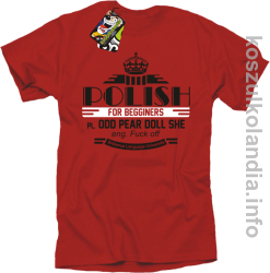 Polish for begginers Odd Pear Doll She - Koszulka męska czerwona 
