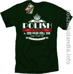 Polish for begginers Odd Pear Doll She - Koszulka męska butelkowa 