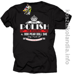 Polish for begginers Odd Pear Doll She - Koszulka męska czarna 