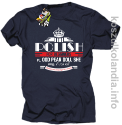 Polish for begginers Odd Pear Doll She - Koszulka męska granat