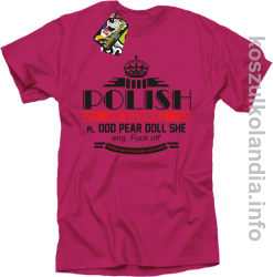 Polish for begginers Odd Pear Doll She - Koszulka męska fuchsia 