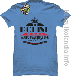 Polish for begginers Odd Pear Doll She - Koszulka męska błękit 