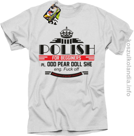 Polish for begginers Odd Pear Doll She - Koszulka męska biała 