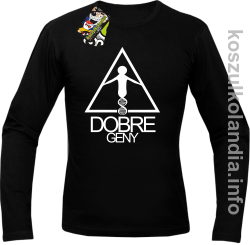 Dobre Geny - Longsleeve męski - czarna