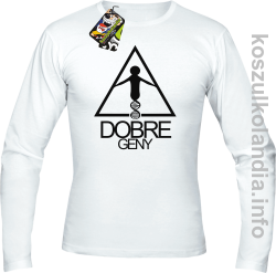 Dobre Geny - Longsleeve męski - biała