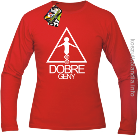 Dobre Geny - Longsleeve męski - czerwona