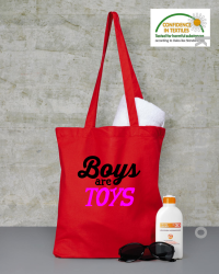 Boys are Toys - Torba EKO czerwona 